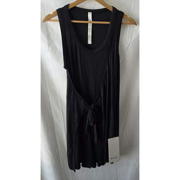 Lululemon Pants - Lululemon Modal Wrap Romper‎ 4"  Black Size 4 NWT